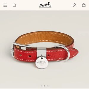 Authentic Hermes dog collar xs